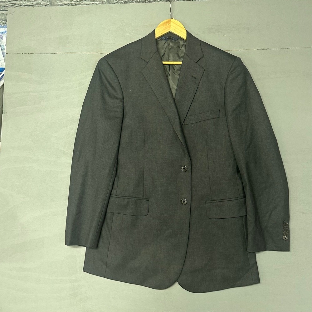 Brooks Brothers Men's Charcoal Gray Wool Blend Suit Jacket Blazer‎ Size 41R - Picture 2 of 7